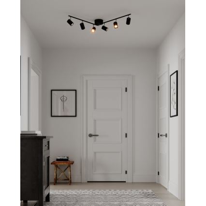 ByRydens - Спот CORRECT 6xGU10/7W/230V черен Ø 30 см