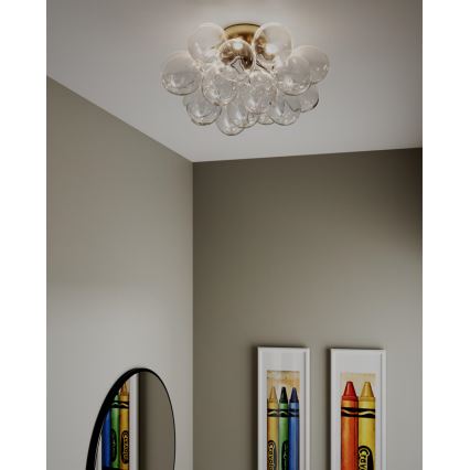 ByRydens - Таванно осветително тяло GROSS, 6 x G9, 5 W/230 V, прозрачно, Ø 50 см