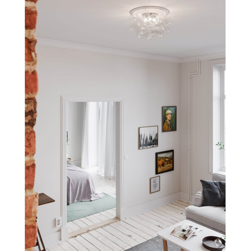 ByRydens - Плафон GROSS 6xG9/5W/230V прозрачен Ø 50 см