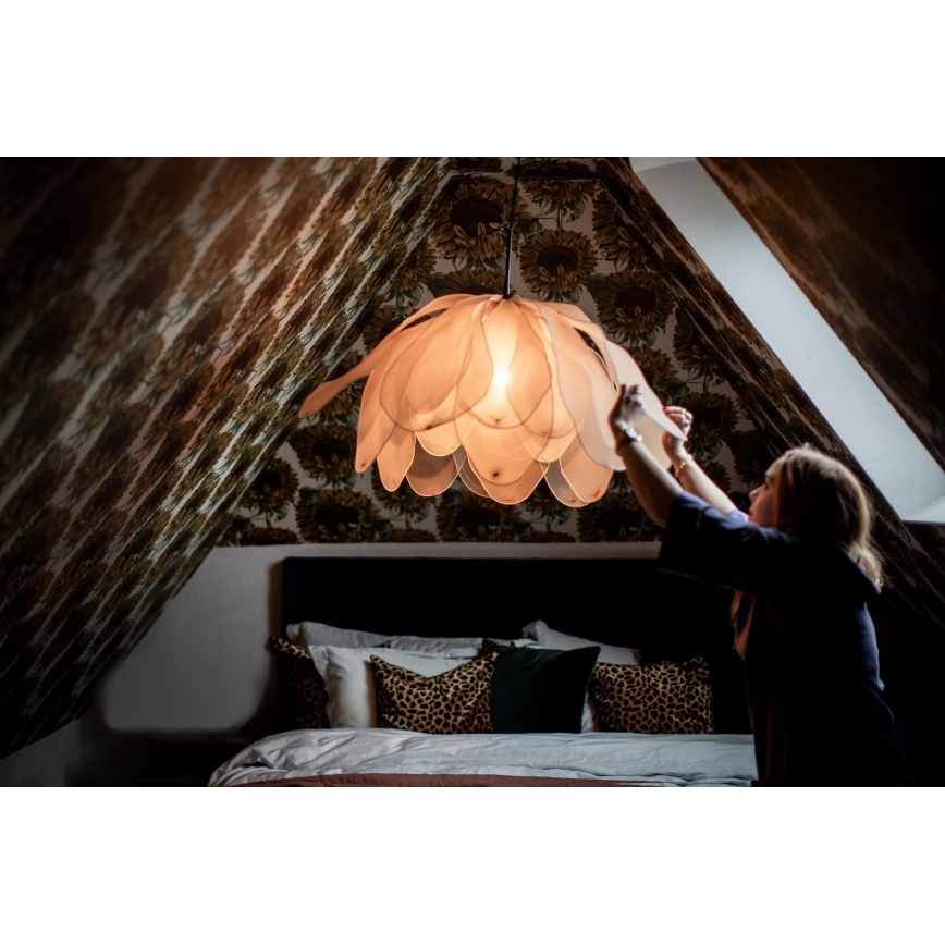 ByRydens - Пендел LOU LOU 1xE27/5W/230V бежов Ø 80 см