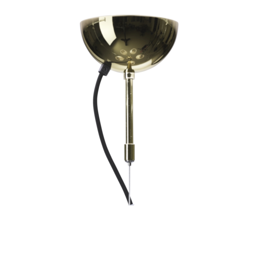 ByRydens - Висящ полилей на кабел LYNF 5xE14/8W/230V месинг/бял