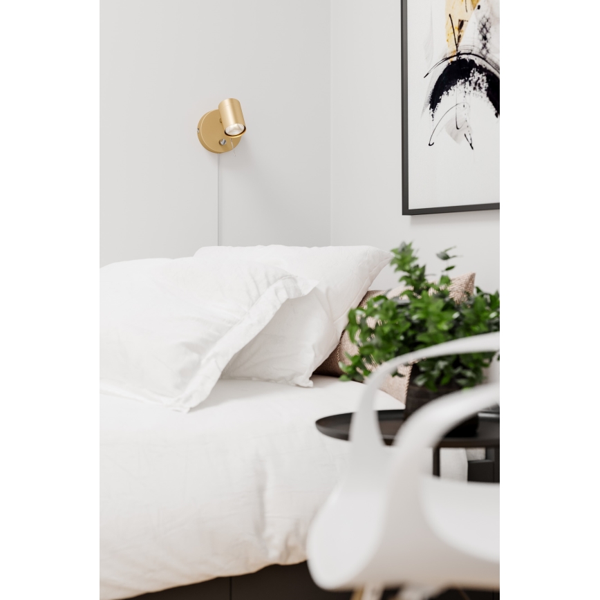 ByRydens - Димируем стенен спот CORRECT 1xGU10/7W/230V златист