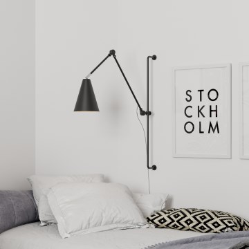 ByRydens - Аплик YUKON 1xE27/5W/230V черен