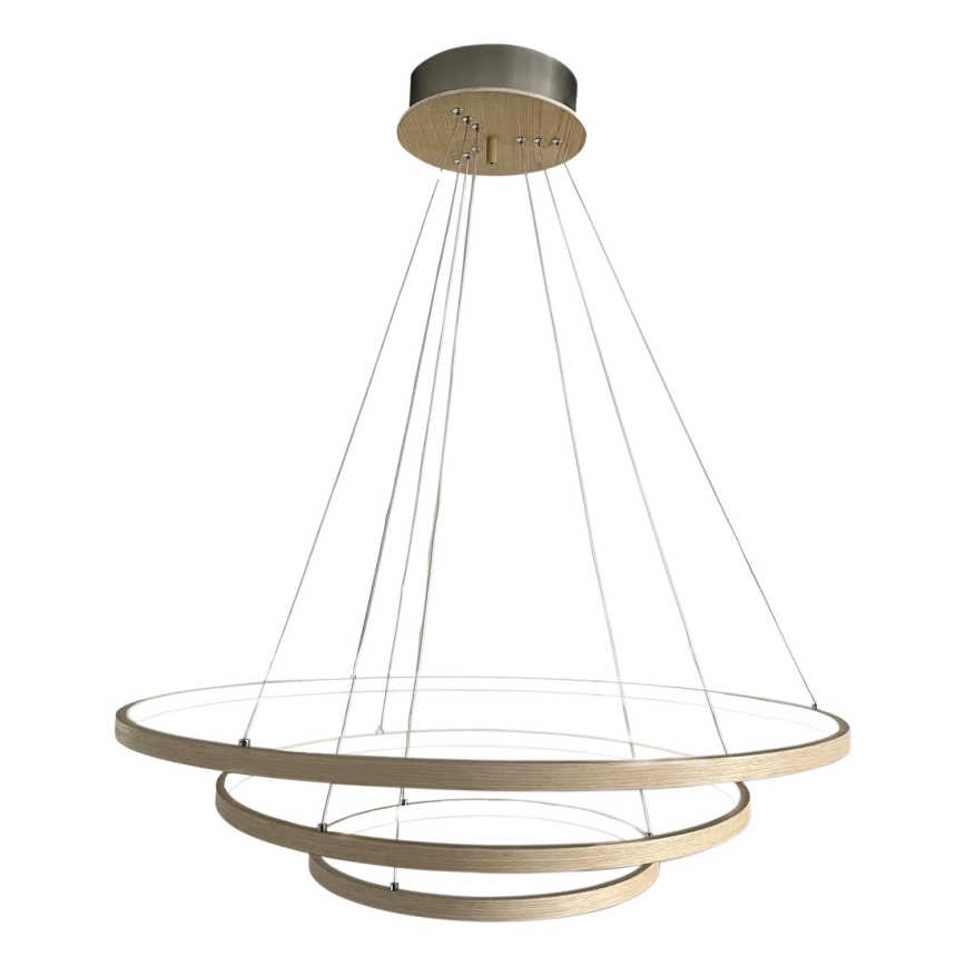 ByRydens - LED Пендел TRIONE LED/45W/230V кафяв Ø 80 см