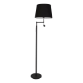 ByRydens - LED подова лампа ORLANDO 1xE27/5W/230V + LED/3W, черна, диаметър 36 см
