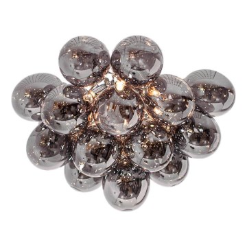 ByRydens - Плафон GROSS 6xG9/5W/230V опушен/черен Ø 50 см