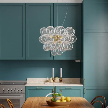 ByRydens - Полилей на кабел GROSS 8xG9/5W/230V прозрачен