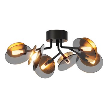 ByRydens - Полилей за повърхностен монтаж TURNO 6xG9/4W/230V златист/черен