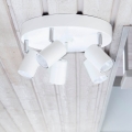 ByRydens - Точково осветително тяло CORRECT 5xGU10/7W/230V, бяло, диаметър 30 см