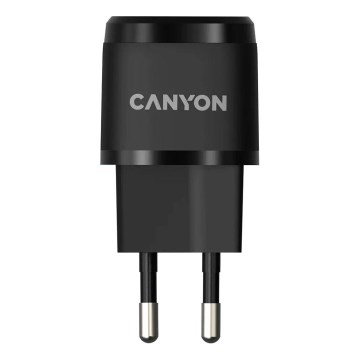Canyon - Адаптер за бързо зареждане Power Delivery 20W черен