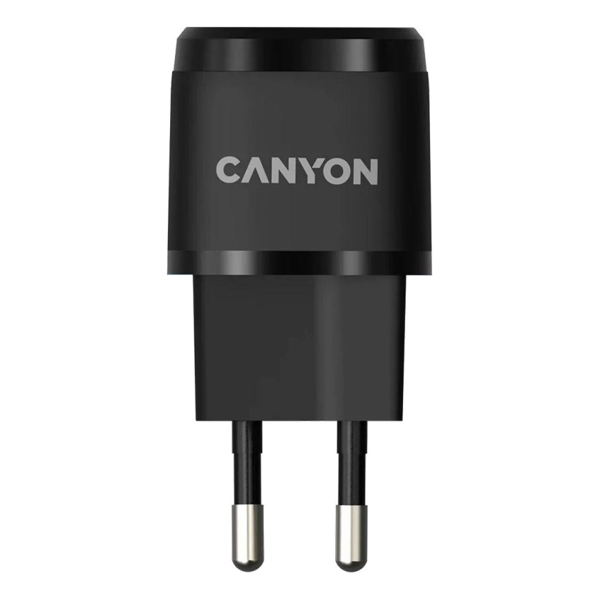 Canyon - Адаптер за бързо зареждане Power Delivery 20W черен