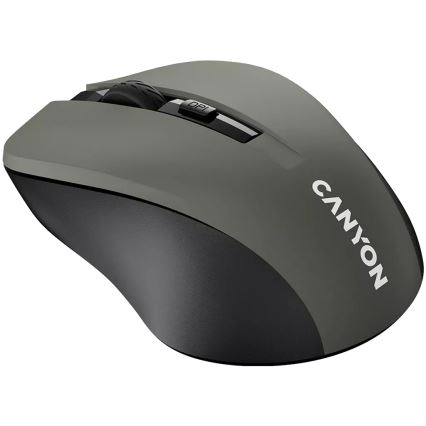 Canyon - Безжична мишка 800/1000/1200 DPI 2xAAA сива