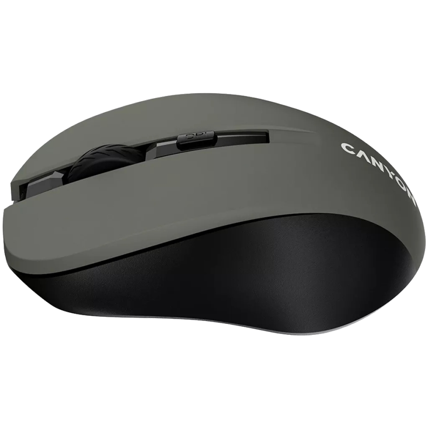 Canyon - Безжична мишка 800/1000/1200 DPI 2xAAA сива