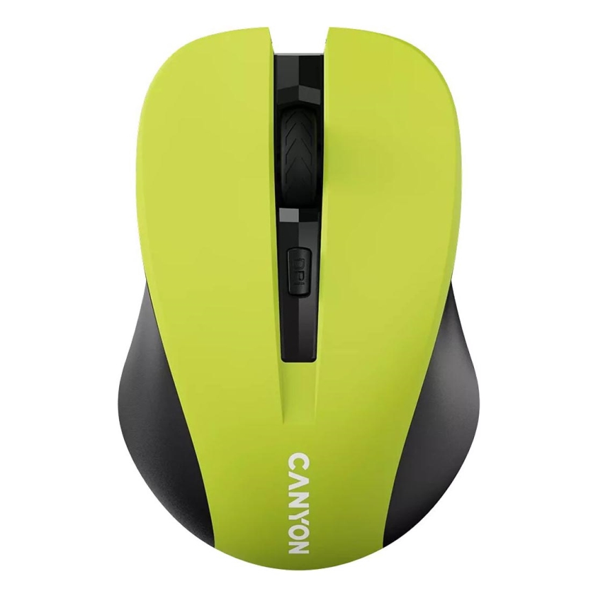 Canyon - Безжична мишка 800/1000/1200 DPI 2xAAA жълта