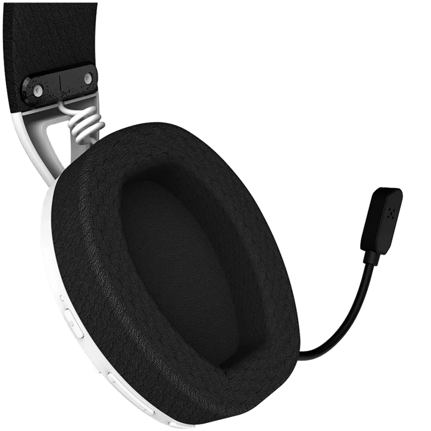 Canyon - Безжични слушалки с микрофон 400 mAh бели