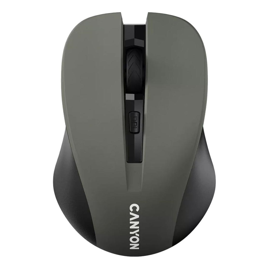 Canyon - Безжична мишка 800/1000/1200 DPI 2xAAA сива