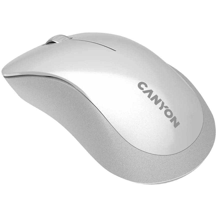 Canyon - Безжична оптична мишка с Pixart сензор MW 1200 DPI 2xAAA бяла