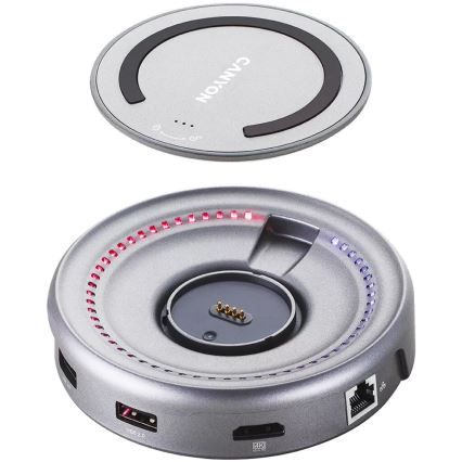 Canyon - Многопортов хъб със зарядно устройство и USB интерфейс