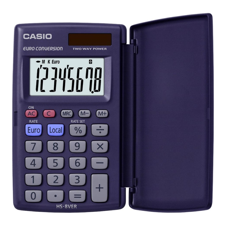 Casio - Джобен калкулатор 1xLR54 син