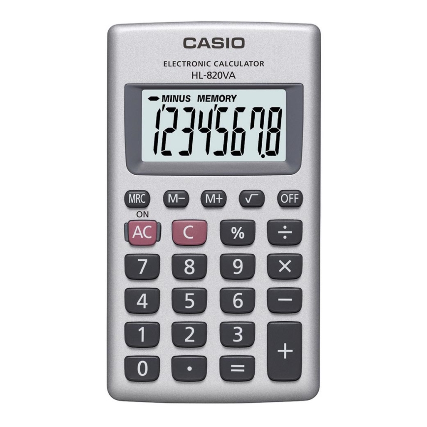 Casio - Джобен калкулатор 1xLR54 сребрист