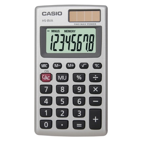 Casio - Джобен калкулатор 1xLR54 сребрист
