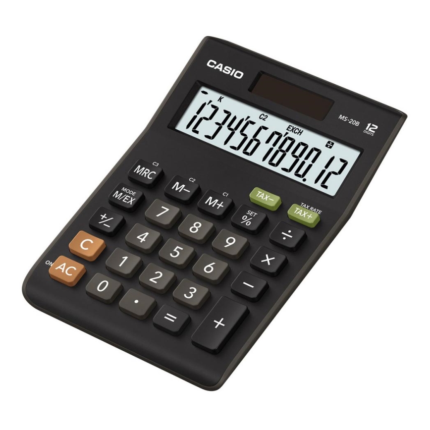 Casio - Настолен калкулатор 1xLR54 черен