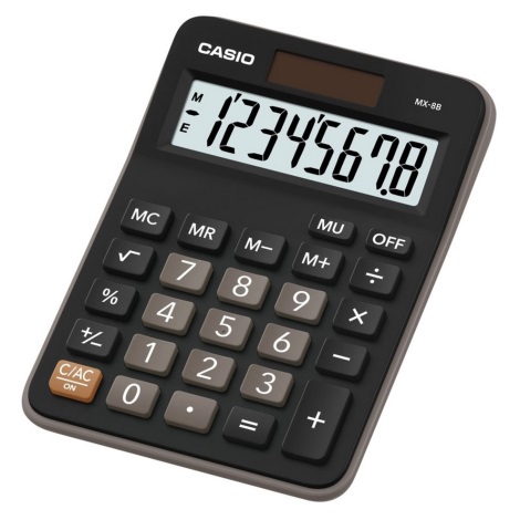 Casio - Настолен калкулатор 1xLR1130 черен