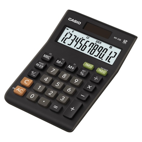 Casio - Настолен калкулатор 1xLR54 черен