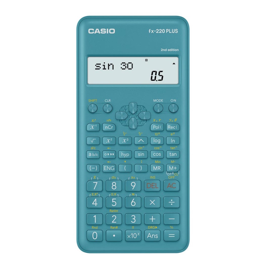 Casio - Училищен калкулатор 1xAAA тюркоаз