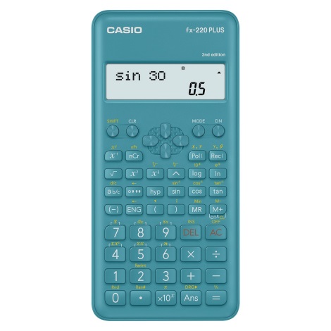 Casio - Училищен калкулатор 1xAAA тюркоаз