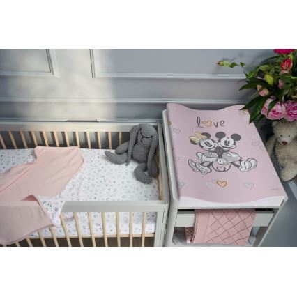 CebaBaby - Подложка за повиване двустранна COSY DISNEY 50x70 cм розова