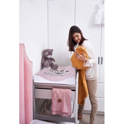 CebaBaby - Подложка за повиване двустранна COSY DISNEY 50x70 cм розова