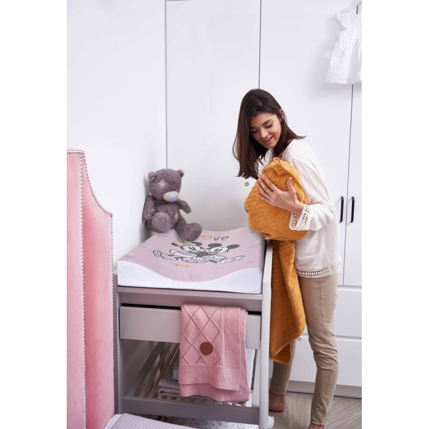 CebaBaby - Подложка за повиване двустранна COSY DISNEY 50x70 cм розова