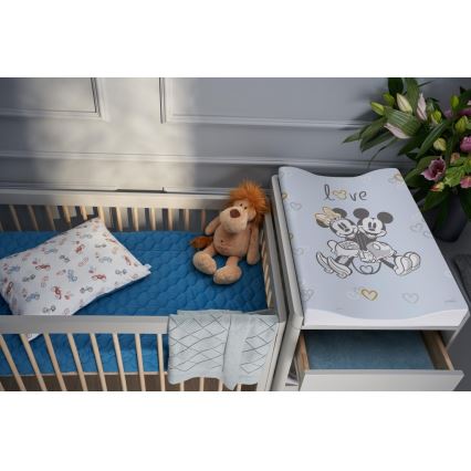 CebaBaby - Подложка за повиване двустранна COSY DISNEY 50x70 cм синя
