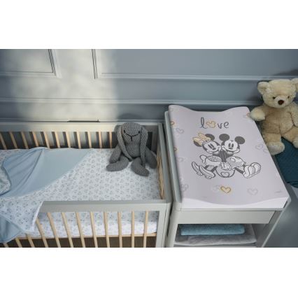 CebaBaby - Подложка за повиване двустранна COSY DISNEY 50x70 cм сива