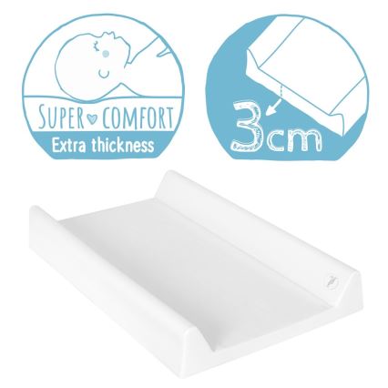 CebaBaby - Подложка за повиване с фиксирана дъска двустранна COMFORT 50х70 см сива