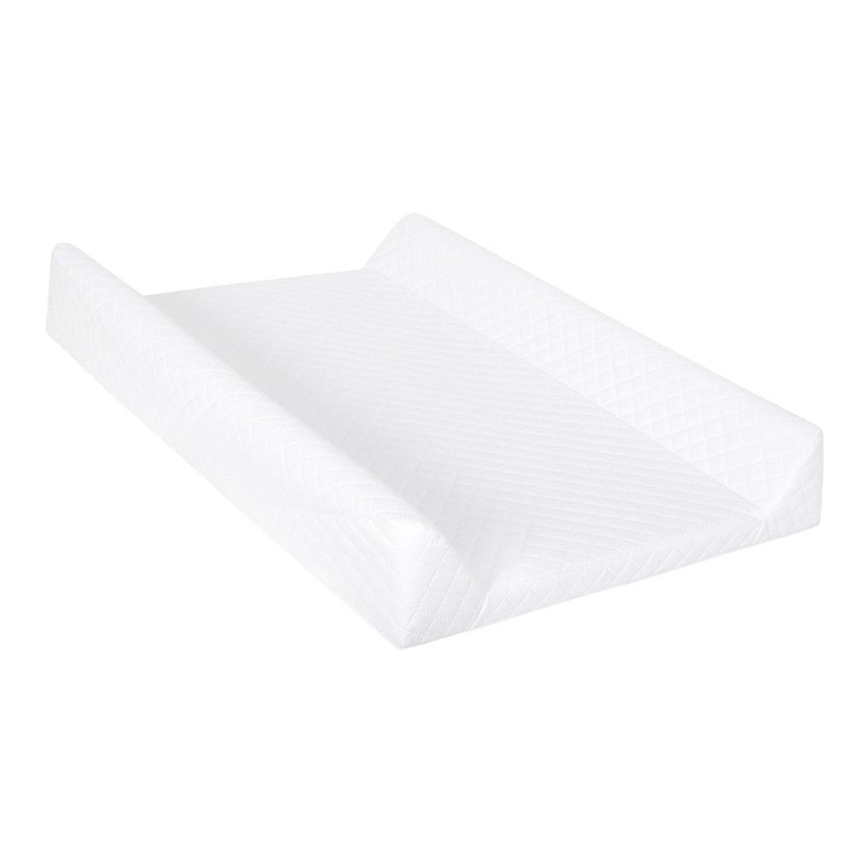 CebaBaby - Подложка за повиване с фиксирана дъска двустранна COMFORT 50x70 cм бяла