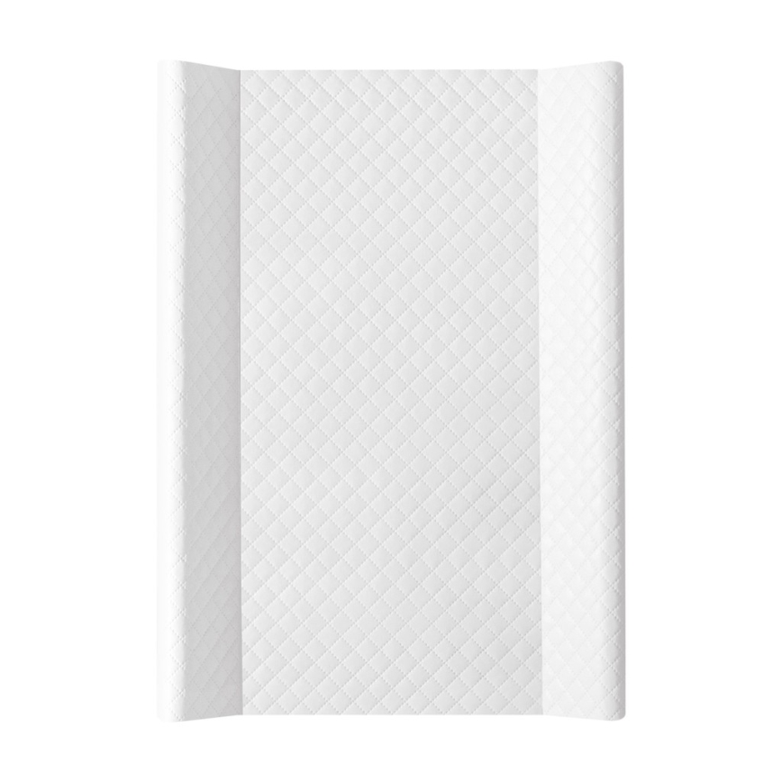 CebaBaby - Подложка за повиване с фиксирана дъска двустранна COMFORT 50x70 cм бяла