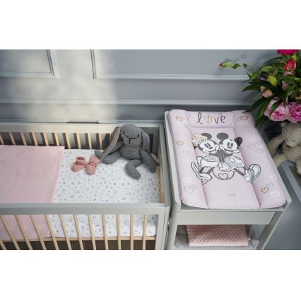 CebaBaby - Подложка за повиване триъгълна DISNEY 50x70 см розова