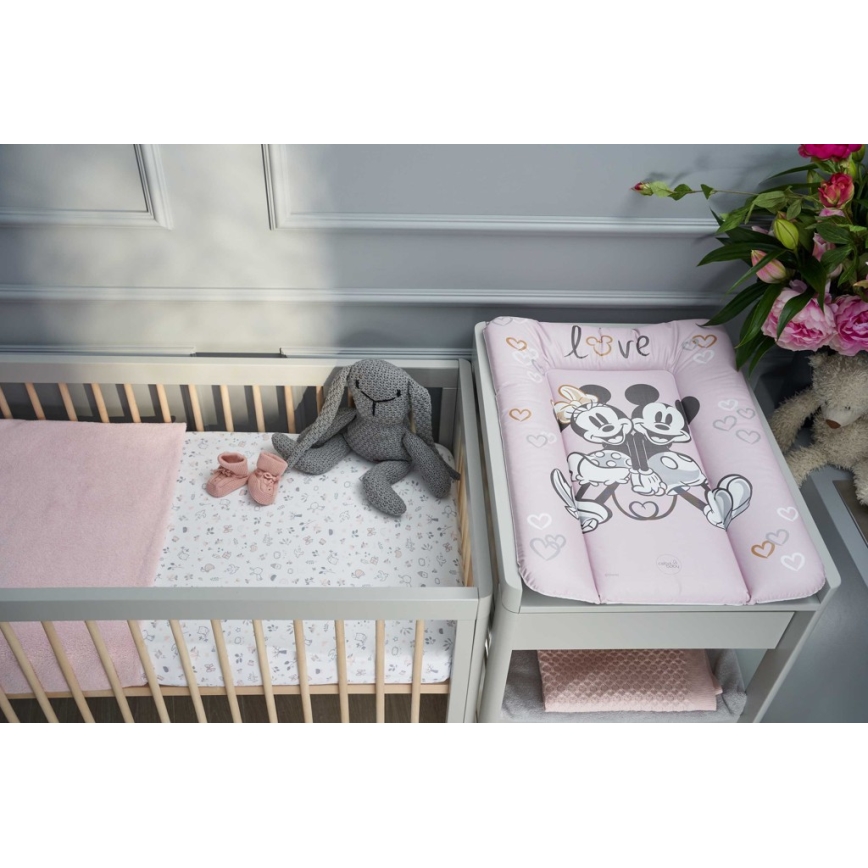 CebaBaby - Подложка за повиване триъгълна DISNEY 50x70 см розова