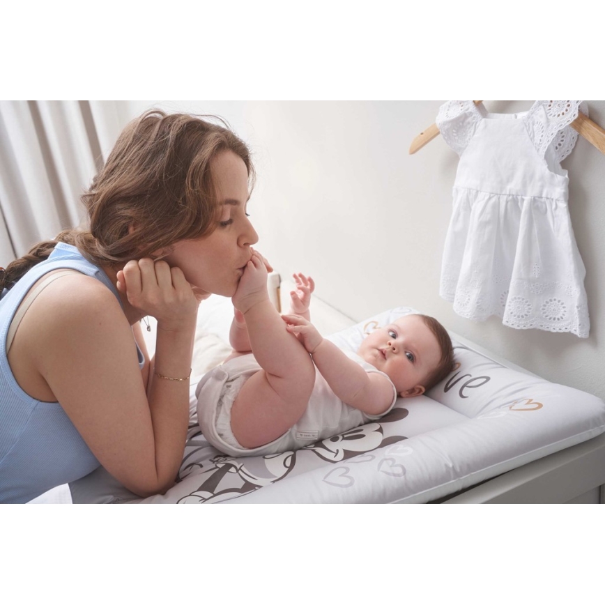 CebaBaby - Подложка за повиване триъгълна DISNEY 50x70 см сива