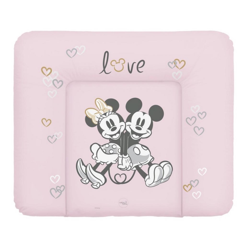 CebaBaby - Подложка за повиване триъгълна DISNEY 70x50 см розова