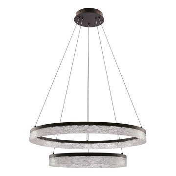 Чер Black FROZI LED/38W/230V, 60 см диоден лустър с въже