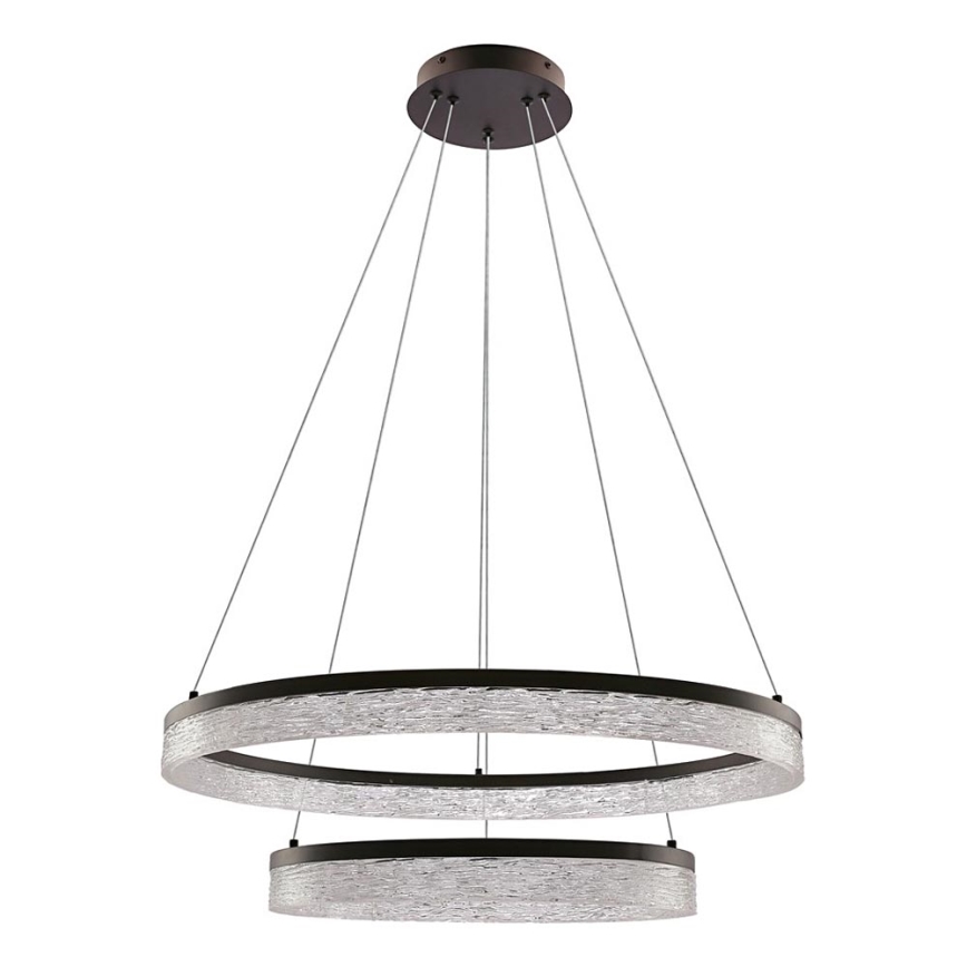 Чер Black FROZI LED/38W/230V, 60 см диоден лустър с въже