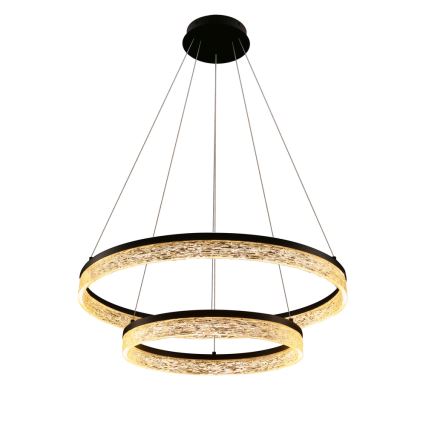 Чер Black FROZI LED/38W/230V, 60 см диоден лустър с въже