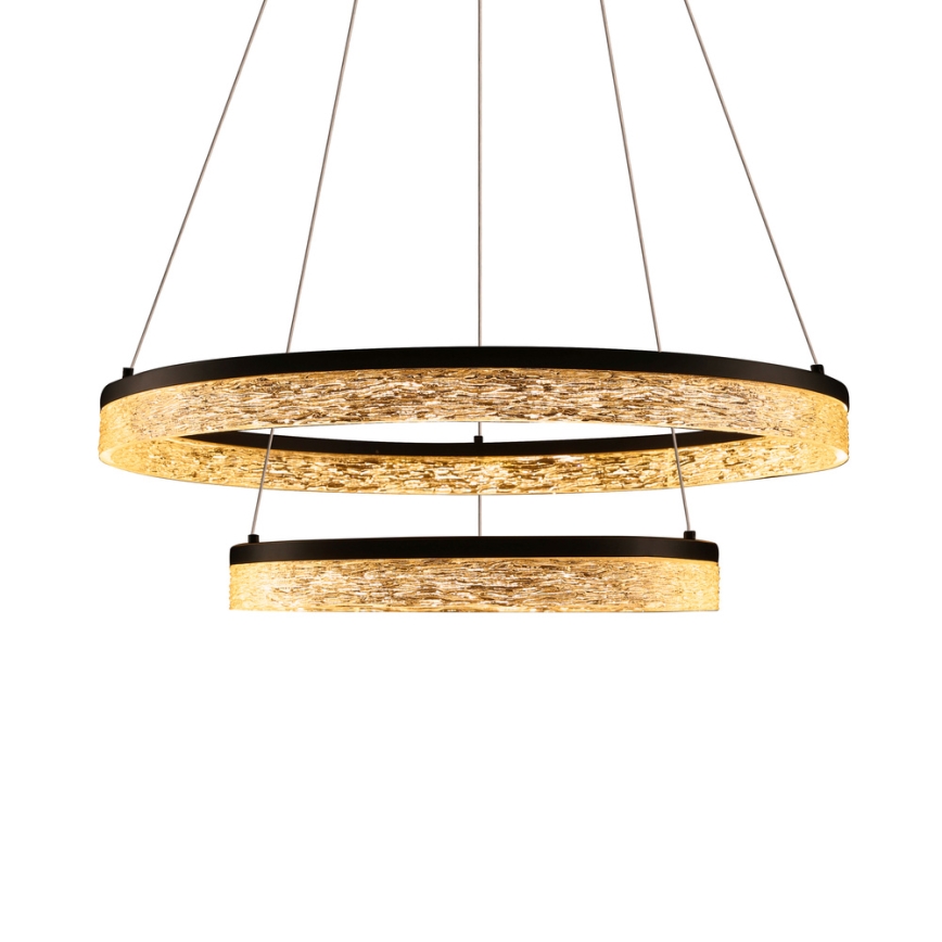 Чер Black FROZI LED/38W/230V, 60 см диоден лустър с въже