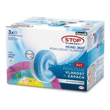 Ceresit - Таблетки за влагоуловител 2 в 1 AERO 360° 3 x 450 г (трипак)