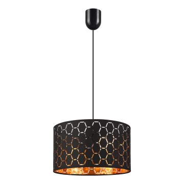 Черно окачен осветител ULLE 1xE27/15W/230V