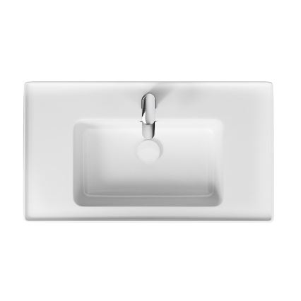 Cersanit K114-017 - Вградена мивка CREA 44,5x80,5 см керамика/бял гланц