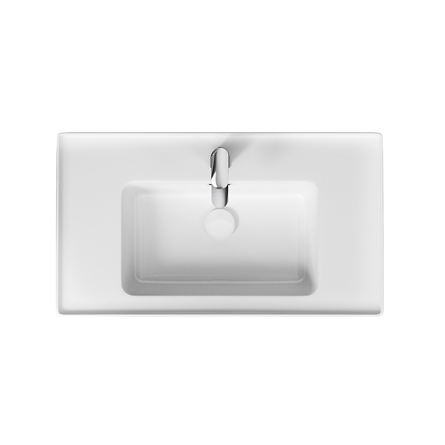 Cersanit K114-017 - Вградена мивка CREA 44,5x80,5 см керамика/бял гланц